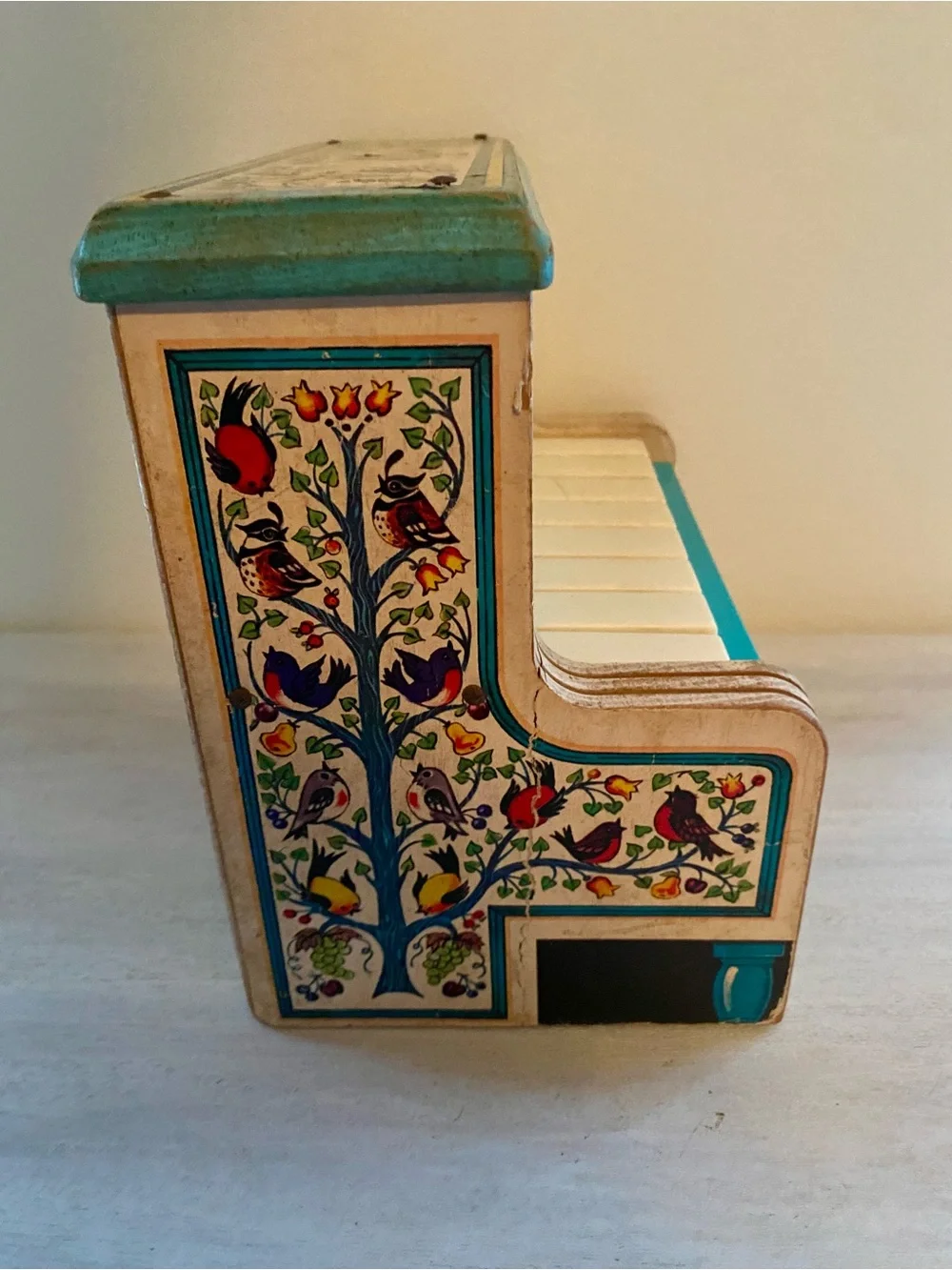 Fisher-Price Change-a-Tune Piano in Teal, Yellow and White